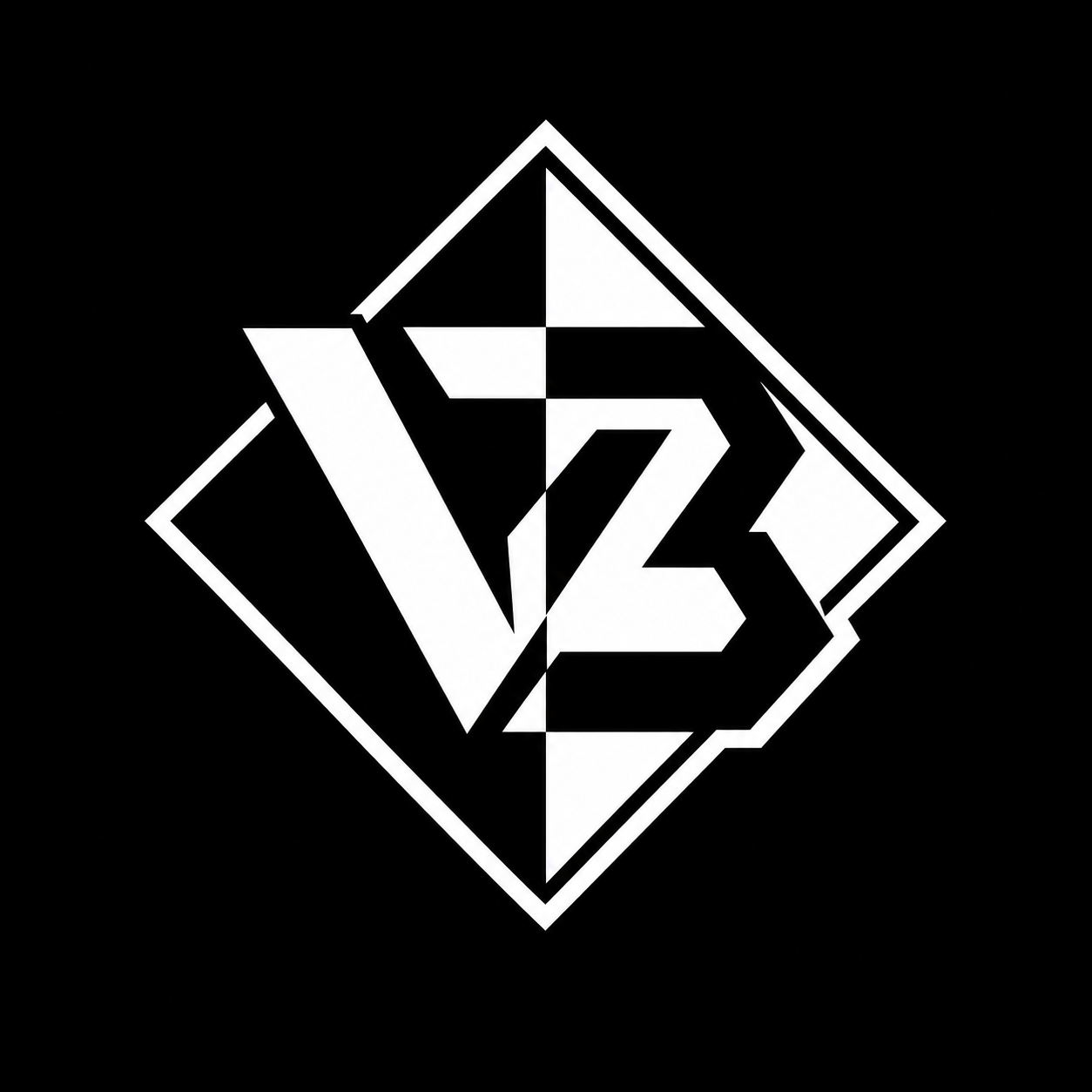 Verba — a monochrome V and B monogram in a geometric symbol